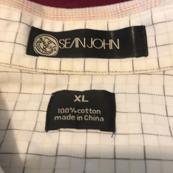 Cream Sean John button up shirt - Picture 3 of 5